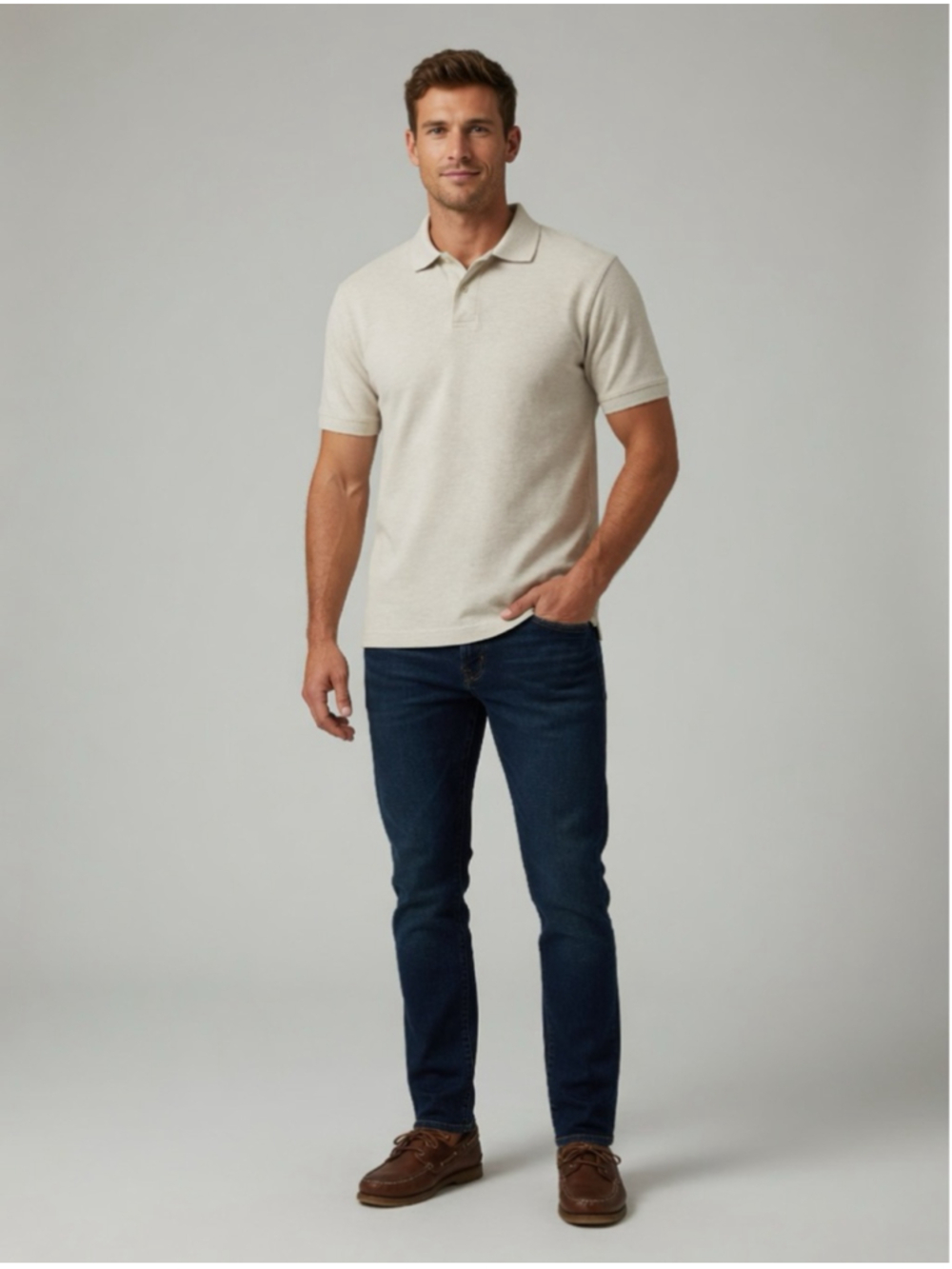 Men's John Ashford 100% cotton polo shirt